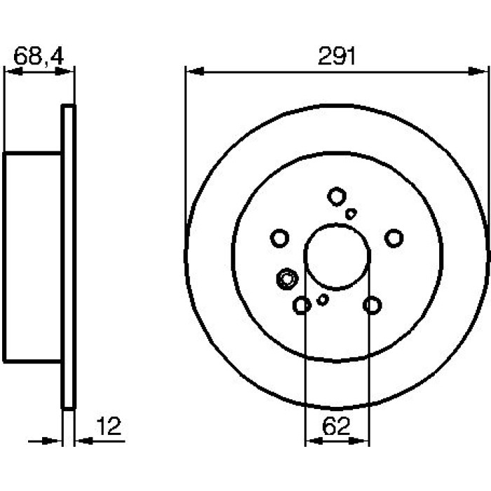 Bosch Bremsscheibe Hinterachse 0 986 479 200 Bosch Bremsscheibe Hinterachse 0 986 479 200