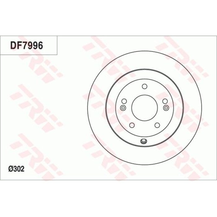 TRW Bremsscheibe Kia T. Sorento 2.4 16V/2.2Crdi 09 DF7996 TRW Bremsscheibe Kia T. Sorento 2.4 16V/2.2Crdi 09 DF7996