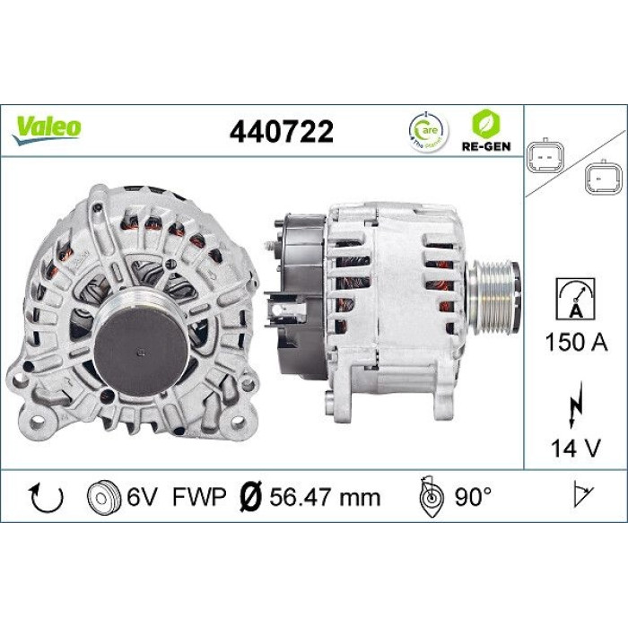 Valeo Lichtmaschine 440722 Valeo Lichtmaschine 440722