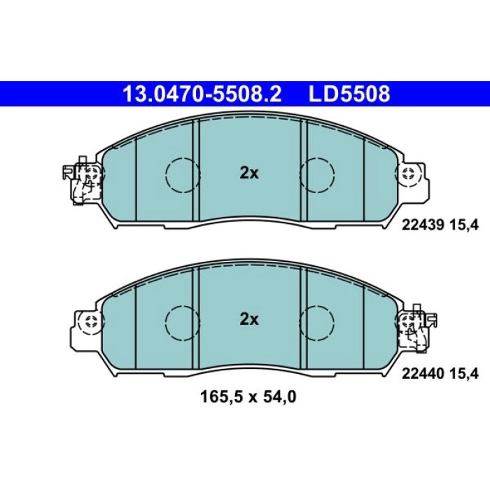 ATE Bremsbelagsatz 13.0470-5508.2