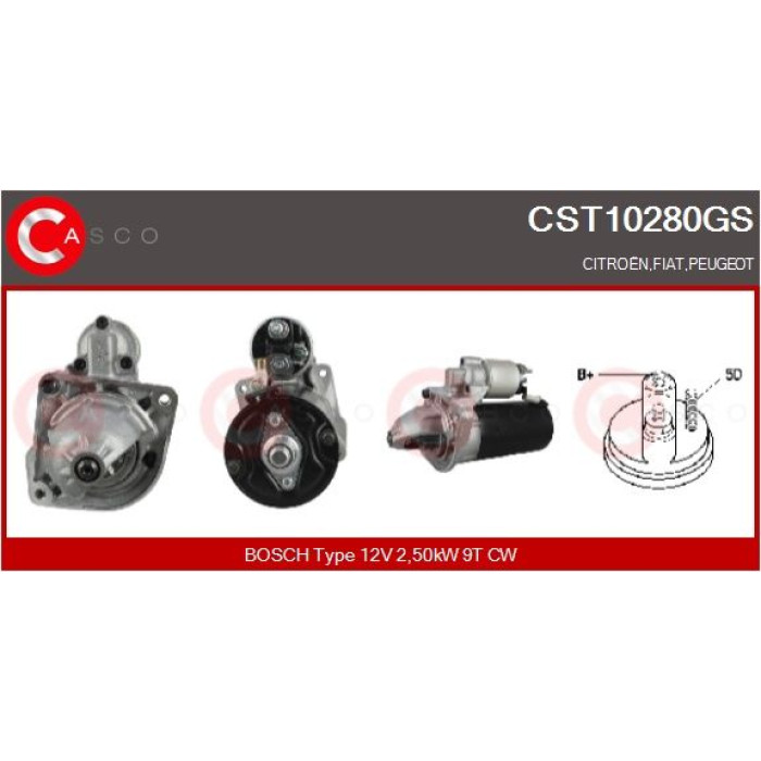 CASCO Anlasser CST10280GS CASCO Anlasser CST10280GS