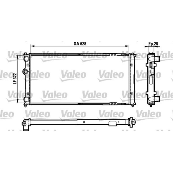 Valeo Motorkühler 731728 Valeo Motorkühler 731728