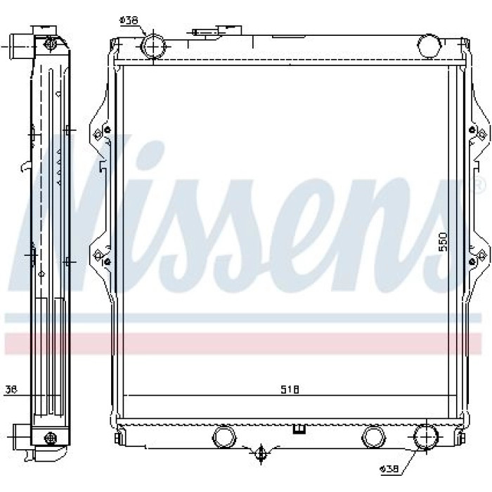 Nissens Wasserkühler PKW 646848 Nissens Wasserkühler PKW 646848