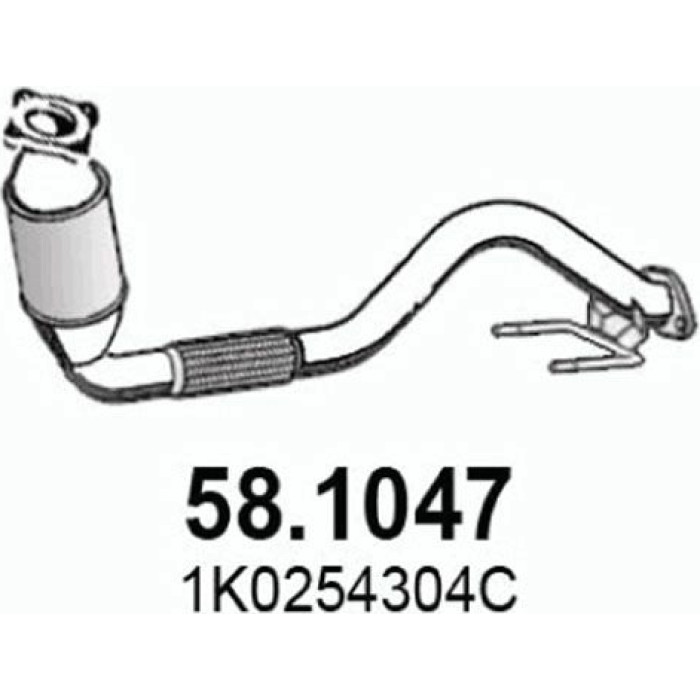 ASSO Abgasrohr 58.1047