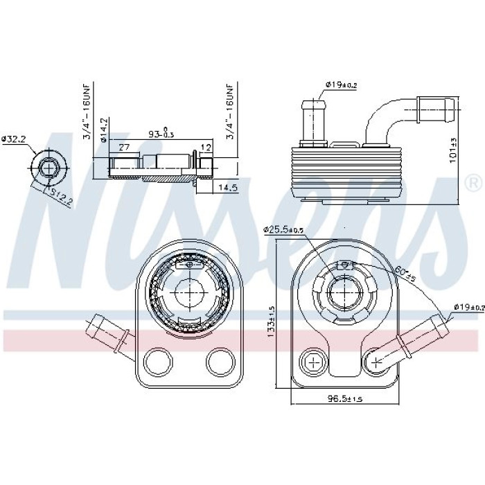 Nissens Ölkühler PKW 90972 Nissens Ölkühler PKW 90972