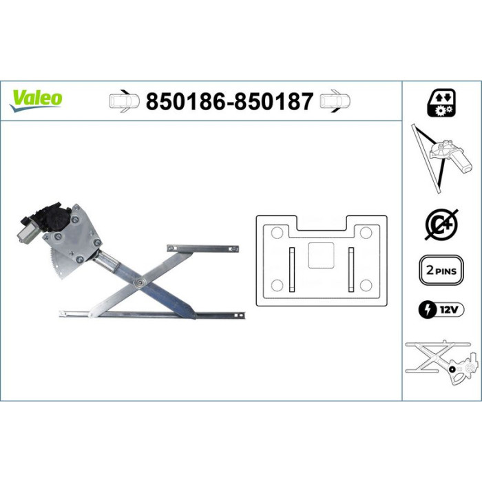 VALEO 850186 Fensterheber VALEO 850186 Fensterheber