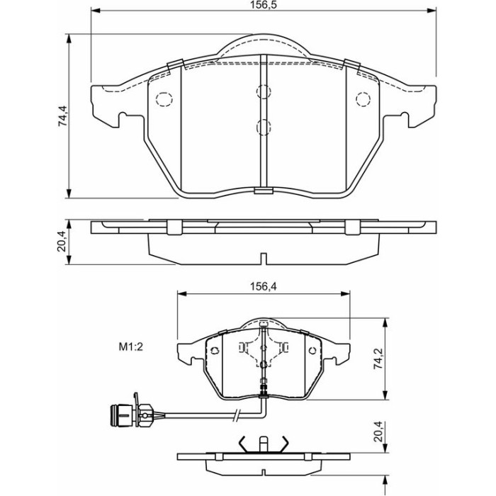 Bosch Bremsbelagsatz 0 986 460 937 Bosch Bremsbelagsatz 0 986 460 937
