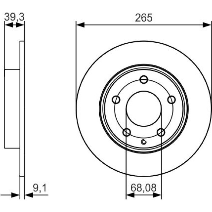 Bosch Bremsscheibe 0 986 479 C26 Bosch Bremsscheibe 0 986 479 C26