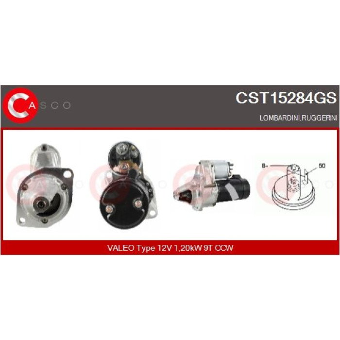 CASCO Anlasser CST15284GS CASCO Anlasser CST15284GS