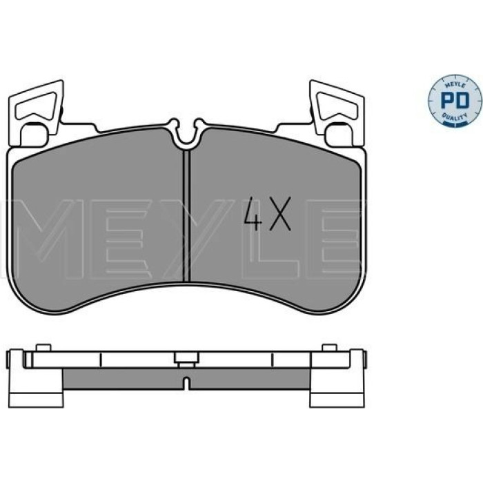 MEYLE Scheibenbremsbelagsatz 025 205 8117/PD MEYLE Scheibenbremsbelagsatz 025 205 8117/PD