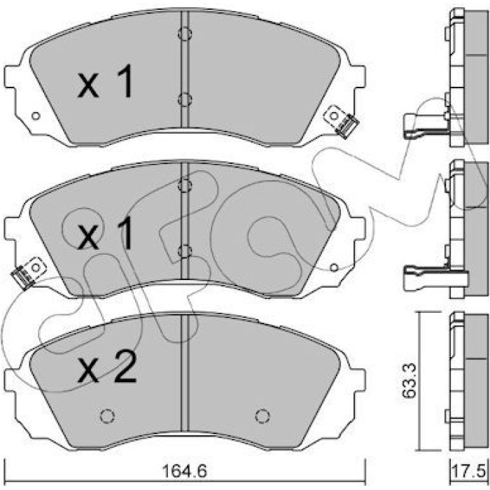 CIFAM Bremsbelagsatz, Scheibenbremse 822-785-0 CIFAM Bremsbelagsatz, Scheibenbremse 822-785-0