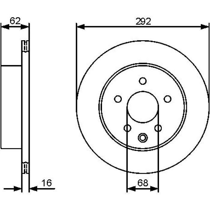 Bosch Bremsscheibe 0 986 479 C12 Bosch Bremsscheibe 0 986 479 C12