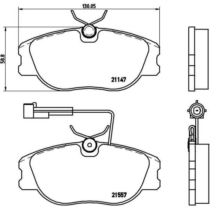 BREMBO Bremsbelagsatz, Scheibenbremse P 23 043 BREMBO Bremsbelagsatz, Scheibenbremse P 23 043