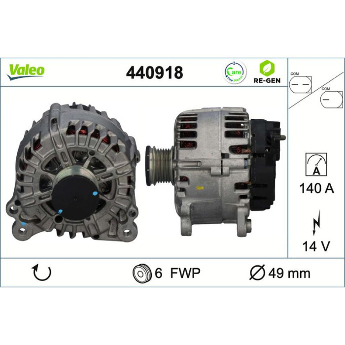 Valeo Lichtmaschine 440918 Valeo Lichtmaschine 440918