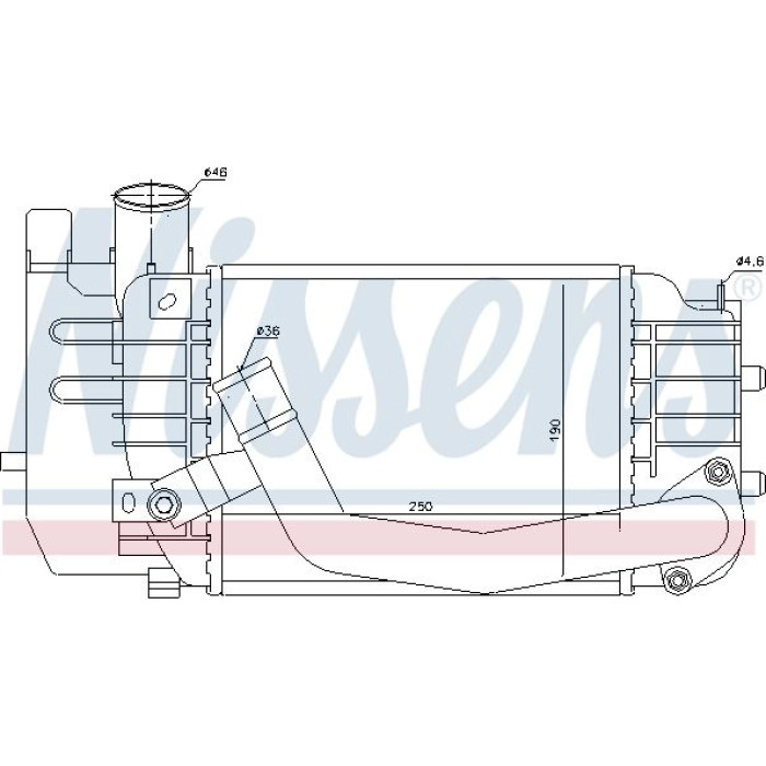 96565 Nissens Ladeluftkühler PKW 96565 96565 Nissens Ladeluftkühler PKW 96565