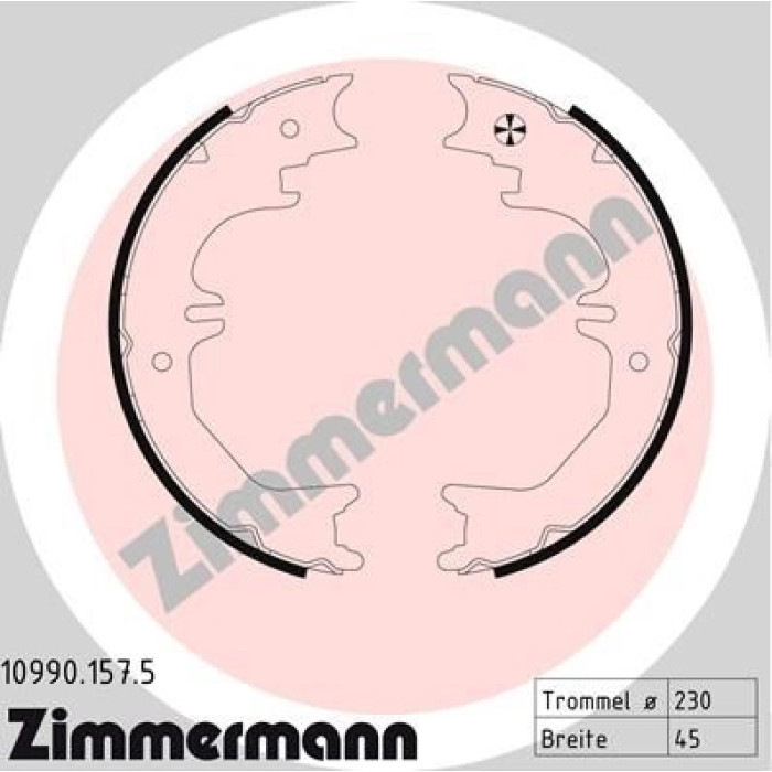 ZIMMERMANN Bremsbacken 10990.157.5 ZIMMERMANN Bremsbacken 10990.157.5