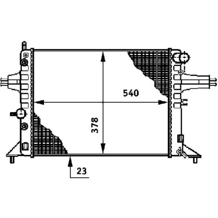MAHLE Kühler, Motorkühlung CR 650 000S
