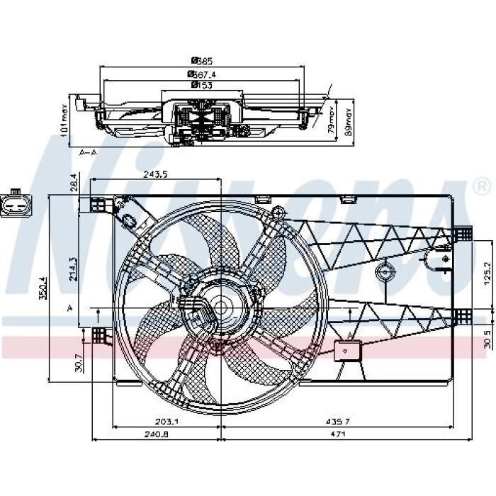 Nissens Kühlerlüfter PKW 85693