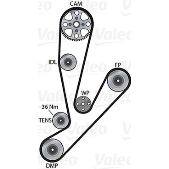 Valeo Steuertriebssatz 614581 Valeo Steuertriebssatz 614581