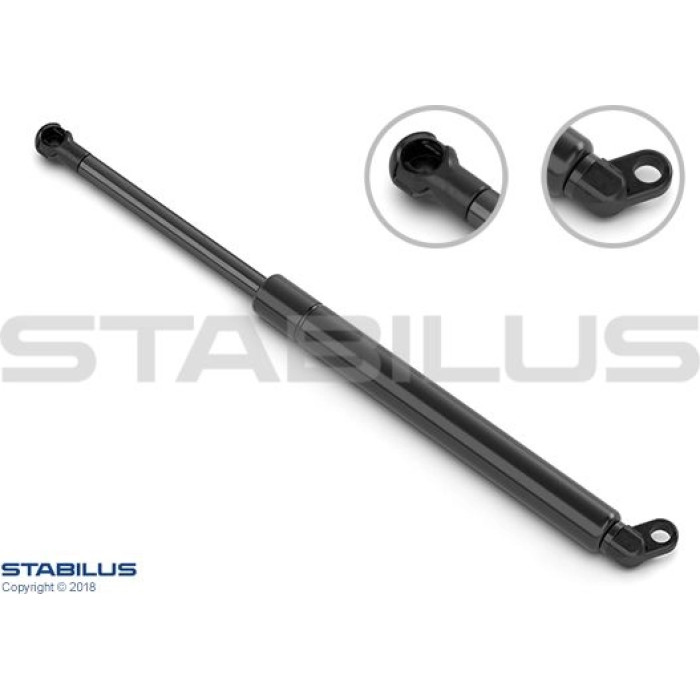 Stabilus Gasdruckfeder (Gasfeder), Kofferraumdeckeldämpfer, 640 N, 312,5 mm - 3286GW Stabilus Gasdruckfeder (Gasfeder), Kofferraumdeckeldämpfer, 640 N, 312,5 mm - 3286GW