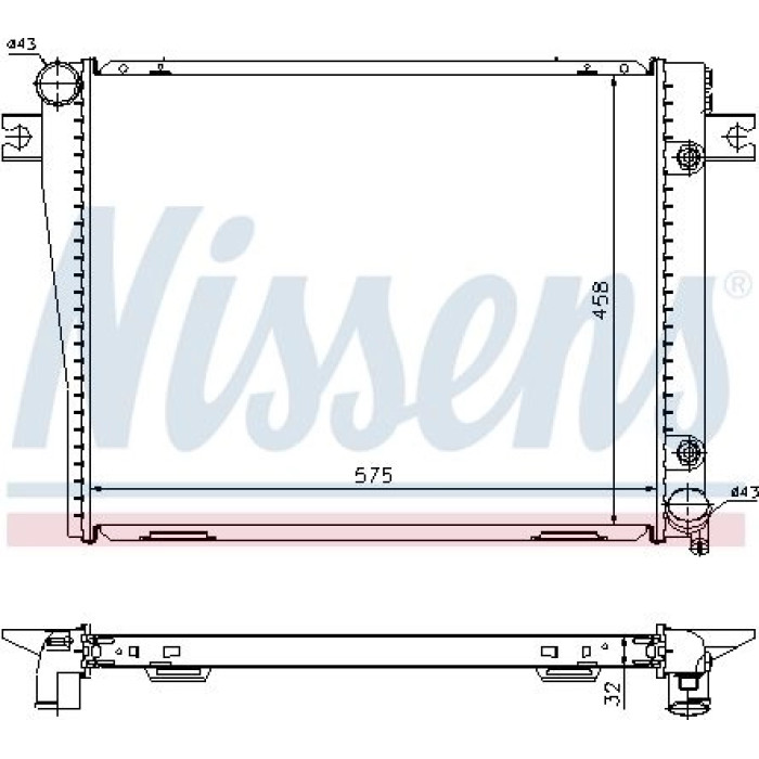 Nissens Wasserkühler PKW 60601A Nissens Wasserkühler PKW 60601A