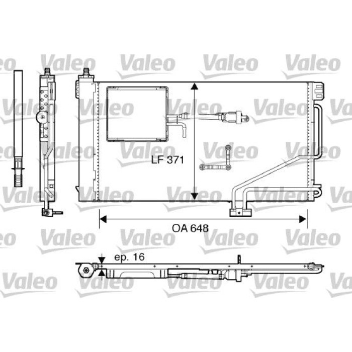 Valeo Klimakondensator 817849 Valeo Klimakondensator 817849