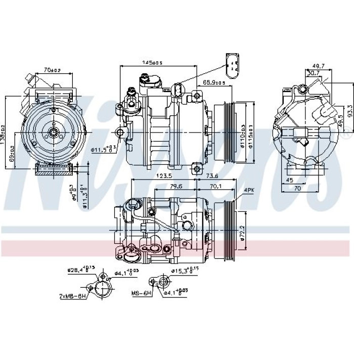 Nissens Klimakompressor PKW 89073 Nissens Klimakompressor PKW 89073