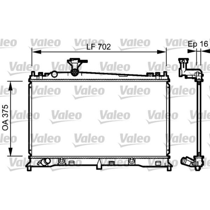 Valeo Motorkühler 734483 Valeo Motorkühler 734483