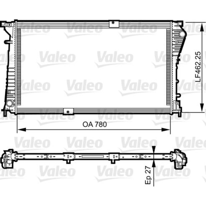 Valeo Motorkühler 734931 Valeo Motorkühler 734931