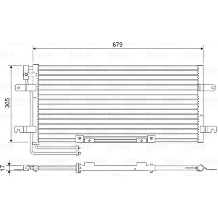 Valeo Klimakondensator 814079 Valeo Klimakondensator 814079