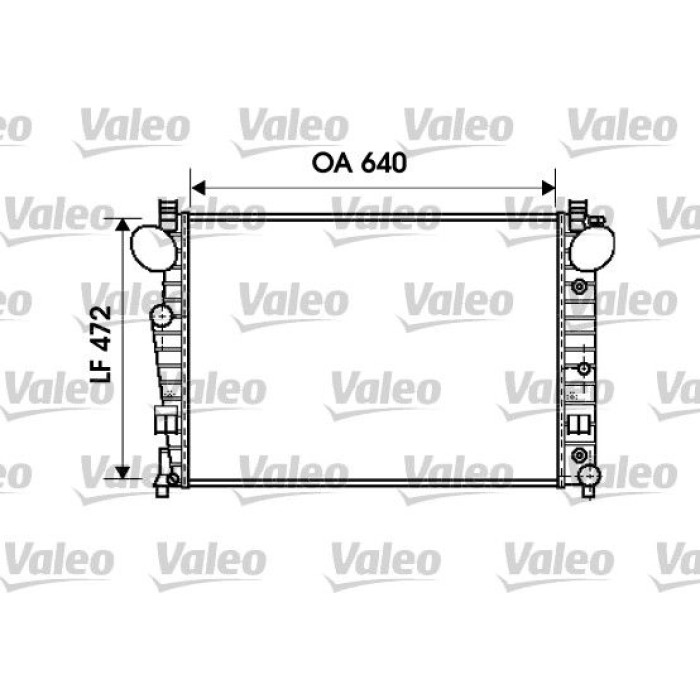 Valeo Motorkühler 734802 Valeo Motorkühler 734802