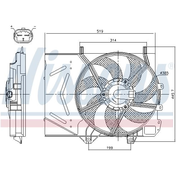 Nissens Kühlerlüfter PKW 85986 Nissens Kühlerlüfter PKW 85986