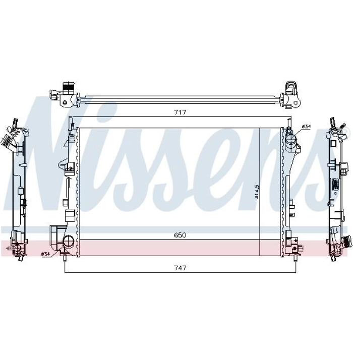 Nissens Wasserkühler PKW 63024A Nissens Wasserkühler PKW 63024A