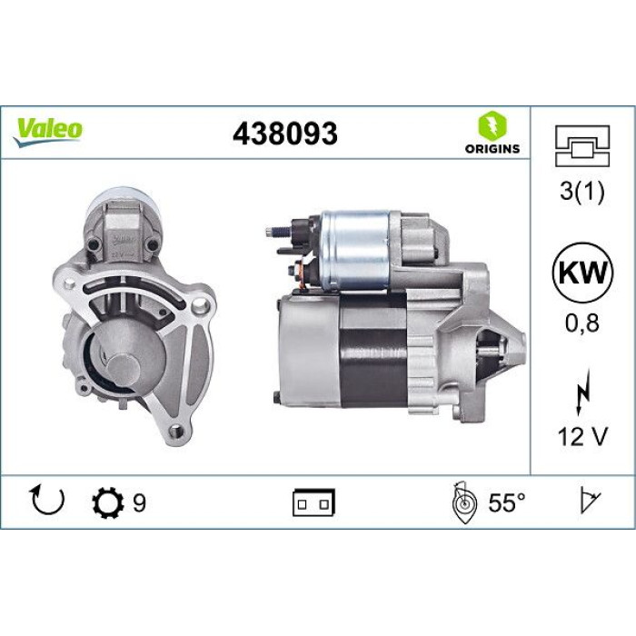 Valeo Anlasser 438093 Valeo Anlasser 438093