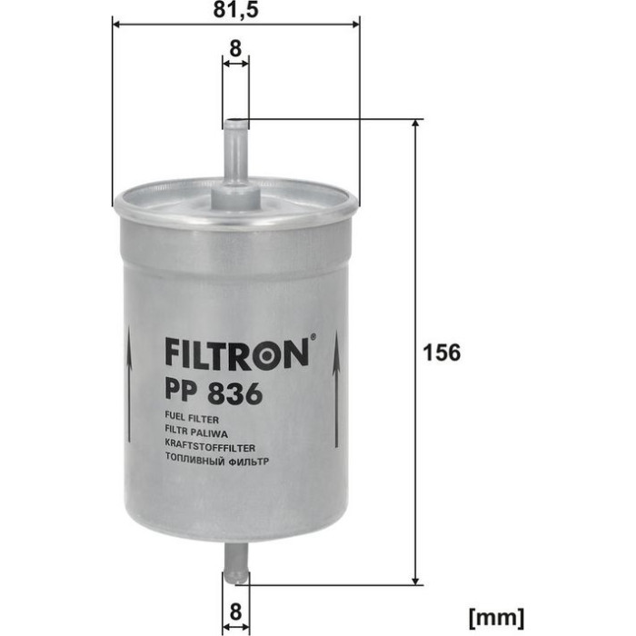 PP 836 Filtron Kraftstofffilter PP 836 PP 836 Filtron Kraftstofffilter PP 836
