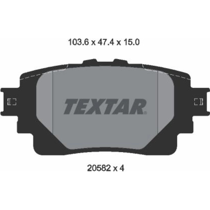Textar Bremsbelagsatz 2058201