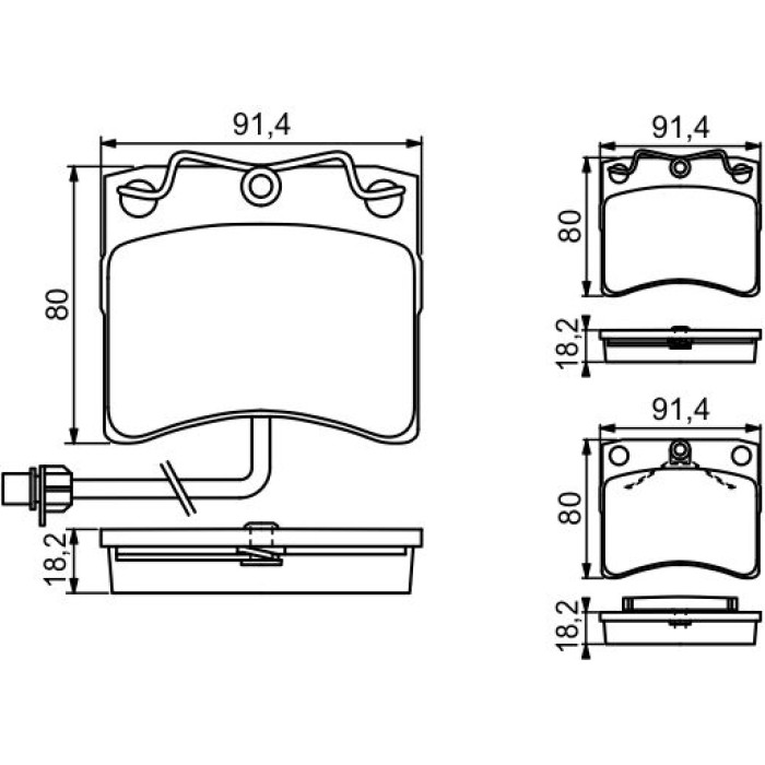Bosch Bremsbelagsatz 0 986 494 041 Bosch Bremsbelagsatz 0 986 494 041