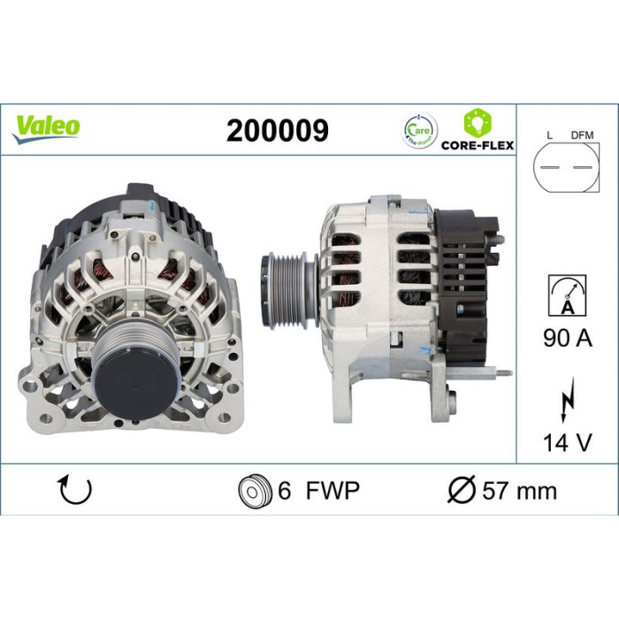Valeo Lichtmaschine 200009 Valeo Lichtmaschine 200009