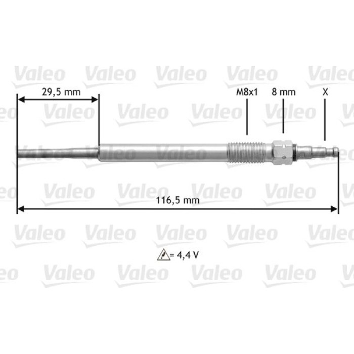 Valeo Glühkerze 345147 Valeo Glühkerze 345147