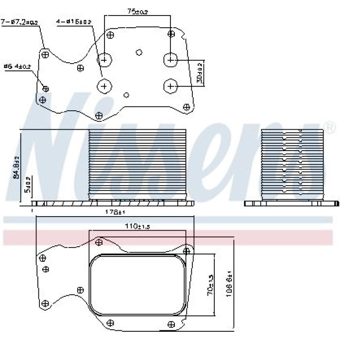 Nissens Ölkühler PKW 90906 Nissens Ölkühler PKW 90906