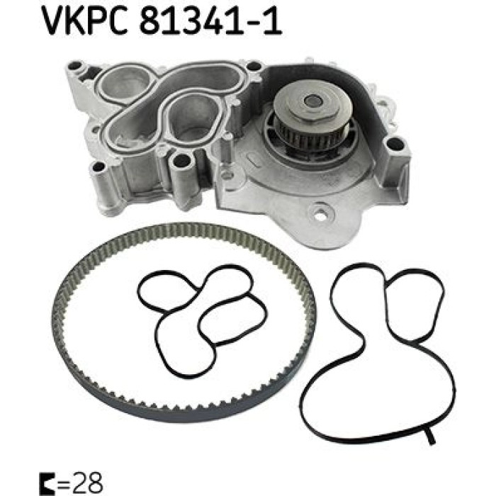 SKF Wasserpumpe VKPC 81341-1 SKF Wasserpumpe VKPC 81341-1
