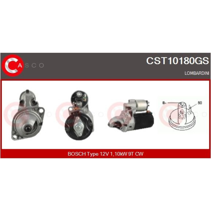 CASCO Anlasser CST10180GS CASCO Anlasser CST10180GS