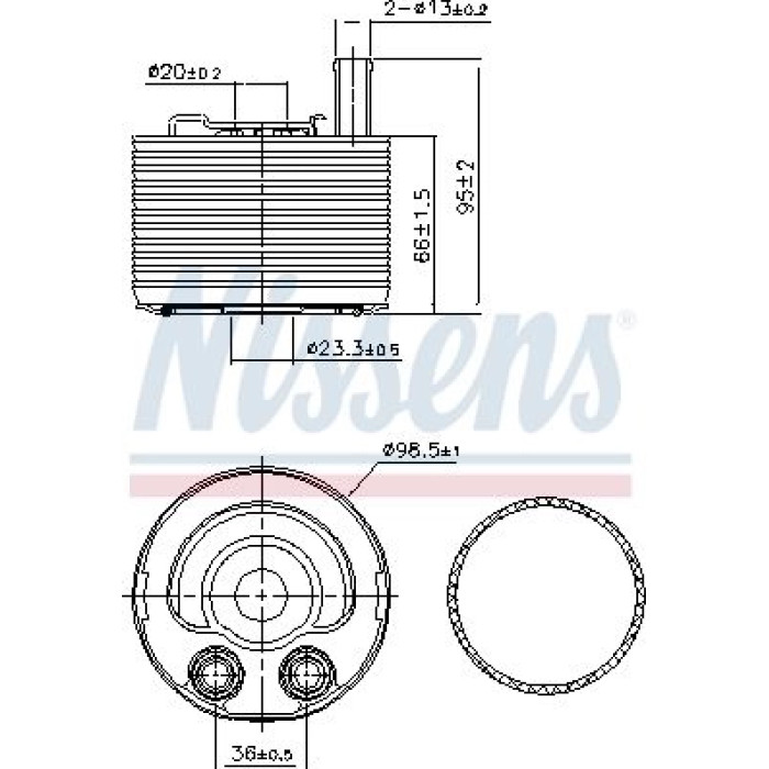 Nissens Ölkühler PKW 91177 Nissens Ölkühler PKW 91177