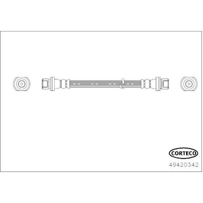 Corteco Bremsschlauch 49420342 Corteco Bremsschlauch 49420342