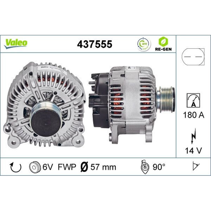 Valeo Lichtmaschine 437555 Valeo Lichtmaschine 437555