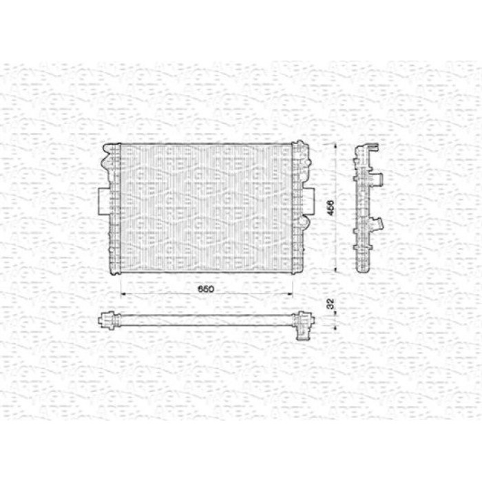 Magneti Marelli Motorkühler 350213170000 Magneti Marelli Motorkühler 350213170000