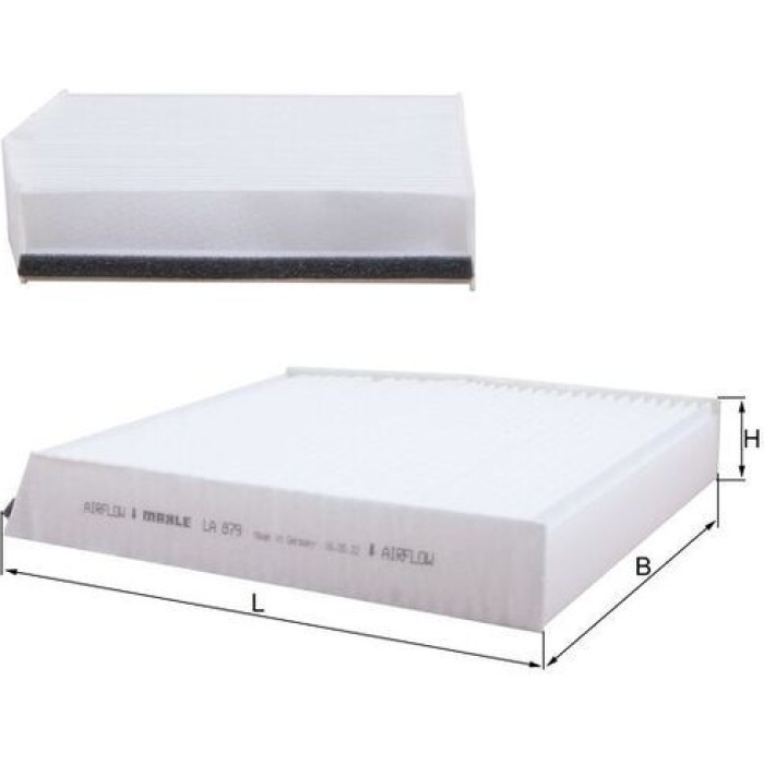 MAHLE Innenraumfilter LA 879, Partikelfilter, 260 x 254 x 43 mm – u. a. für Mercedes-Benz A-Klasse (W176), Mercedes-Benz B-Klasse Sports Tourer (W246, W242), Mercedes-Benz CLA Coupé (C117) – OE Nummer 2468300018 - l MAHLE Innenraumfilter LA 879, Partikelfilter, 260 x 254 x 43 mm – u. a. für Mercedes-Benz A-Klasse (W176), Mercedes-Benz B-Klasse Sports Tourer (W246, W242), Mercedes-Benz CLA Coupé (C117) – OE Nummer 2468300018 - l