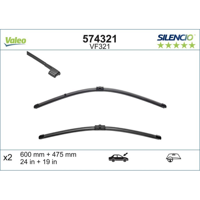 Valeo VM321 Silencio X.TRM Wischer 574321 Valeo VM321 Silencio X.TRM Wischer 574321
