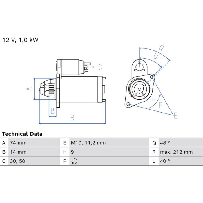Bosch Starter 0 986 027 160 Bosch Starter 0 986 027 160
