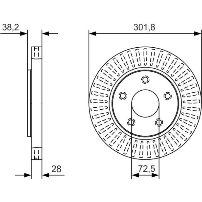 Bosch Bremsscheibe 0 986 479 B17